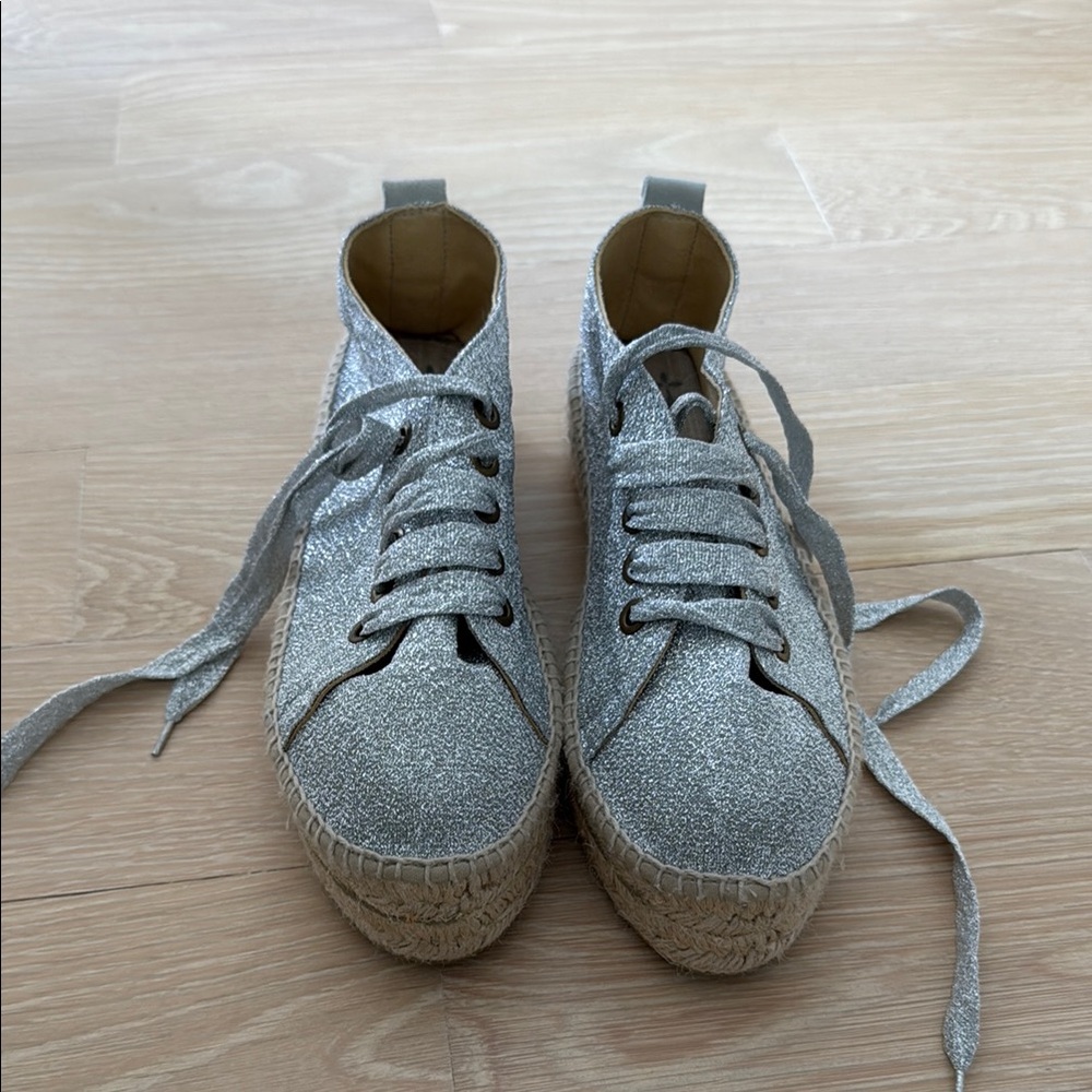 Manebi Silver Glitter Women's Sneakers